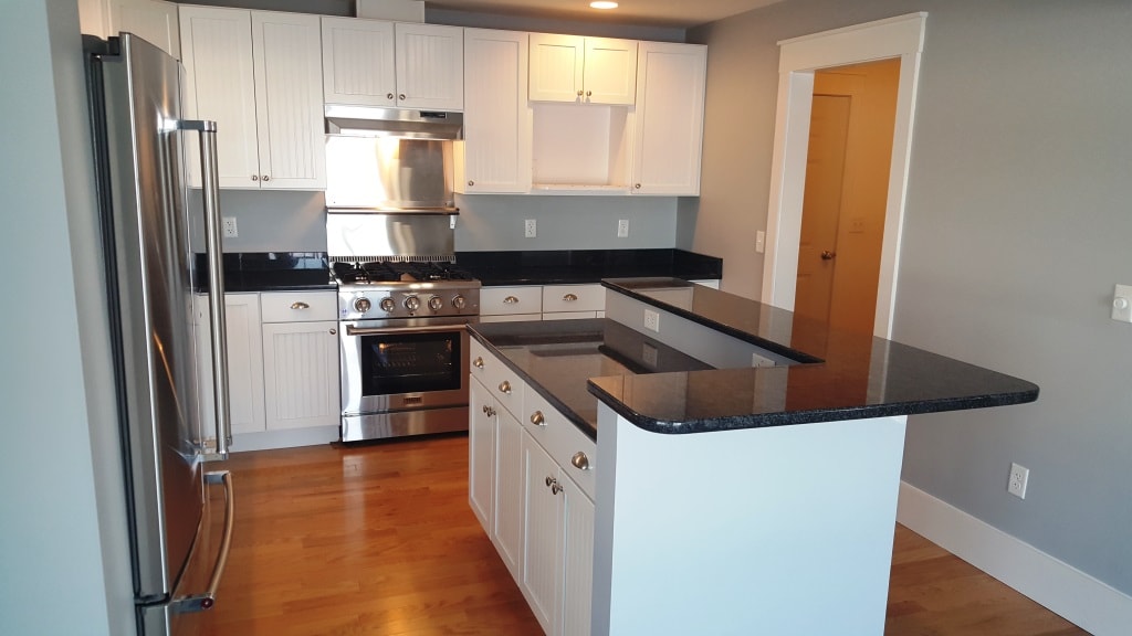 Daigle kitchen with raised bartop